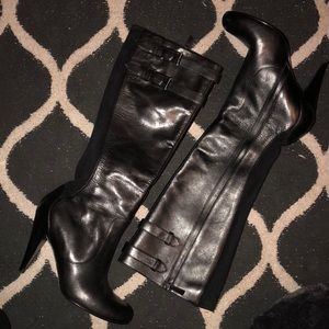 Cole Haan Jalissa Black Leather Boot